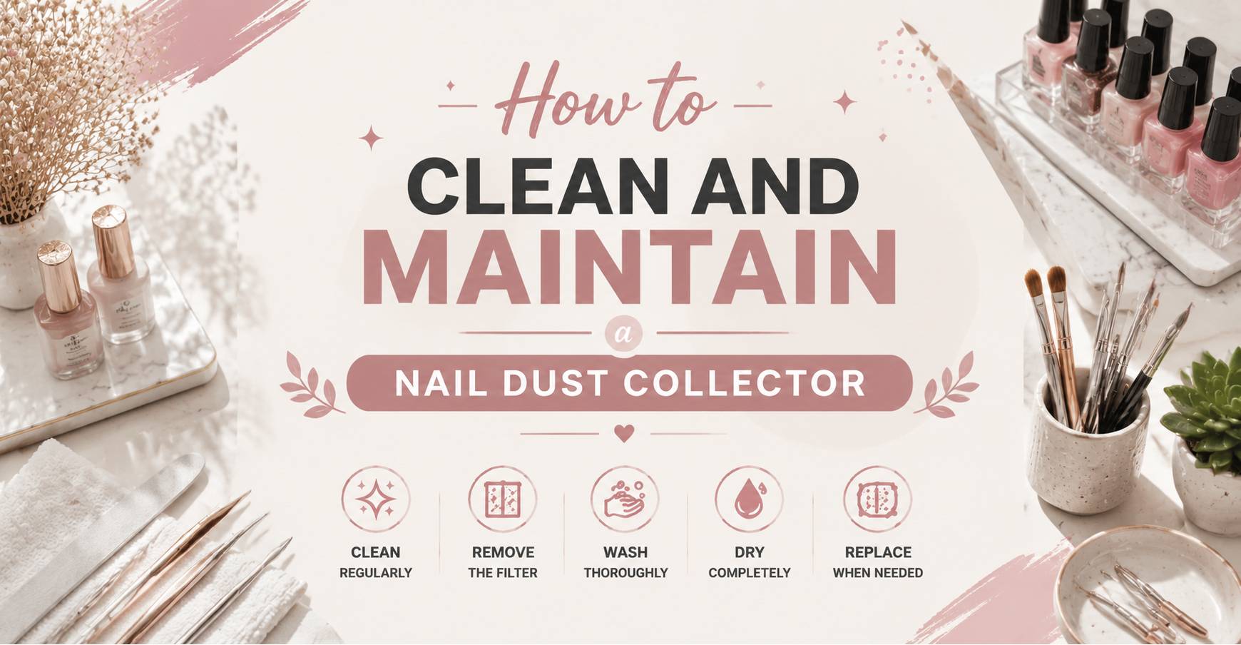How to Clean and Maintain a Nail Dust Collector