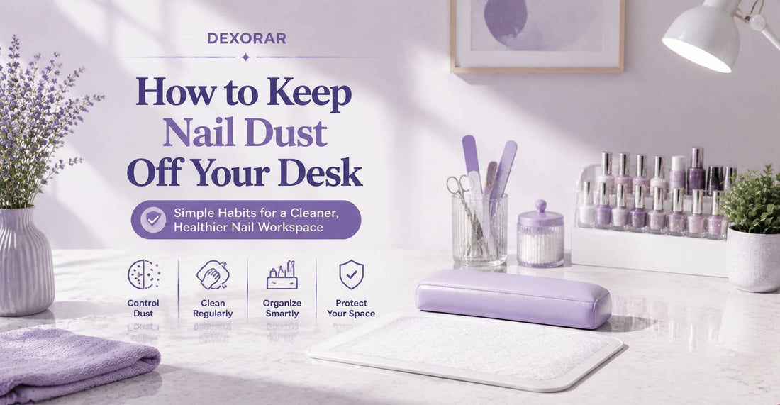 How to Keep Nail Dust Off Your Desk