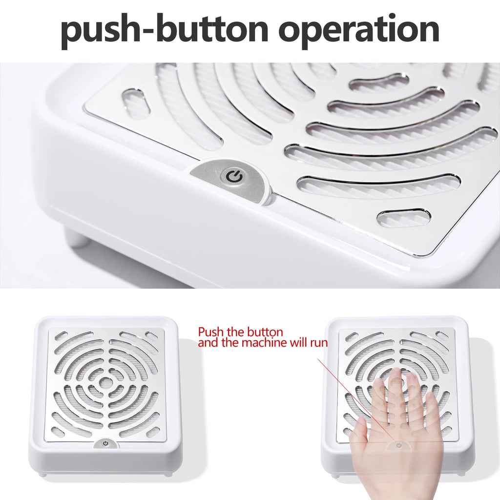 Air Pro Brushless Nail Dust Collector - Low Noise, Portable for Salon & Home