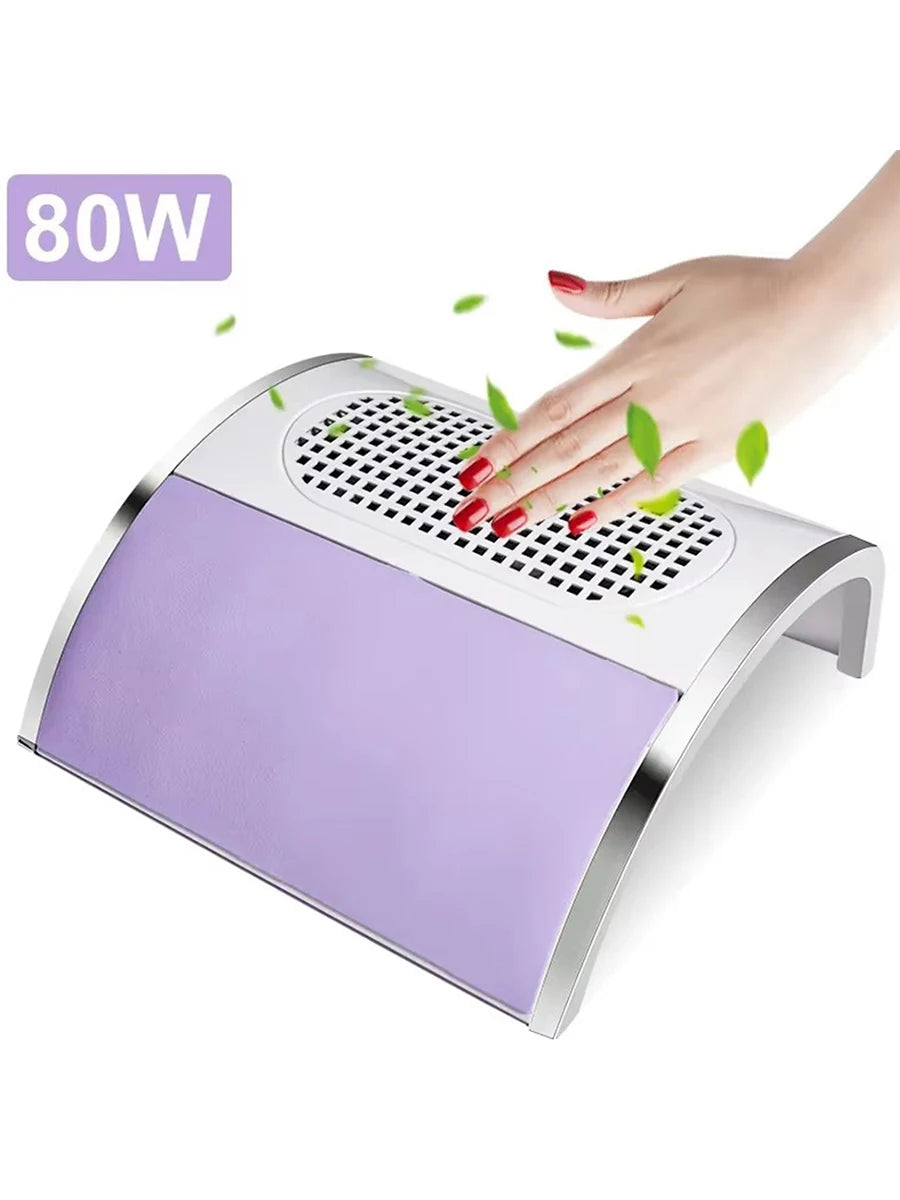 Powerful Air Pro Nail Dust Collector for Nail Technician- TwinFan, Ergonomic Design