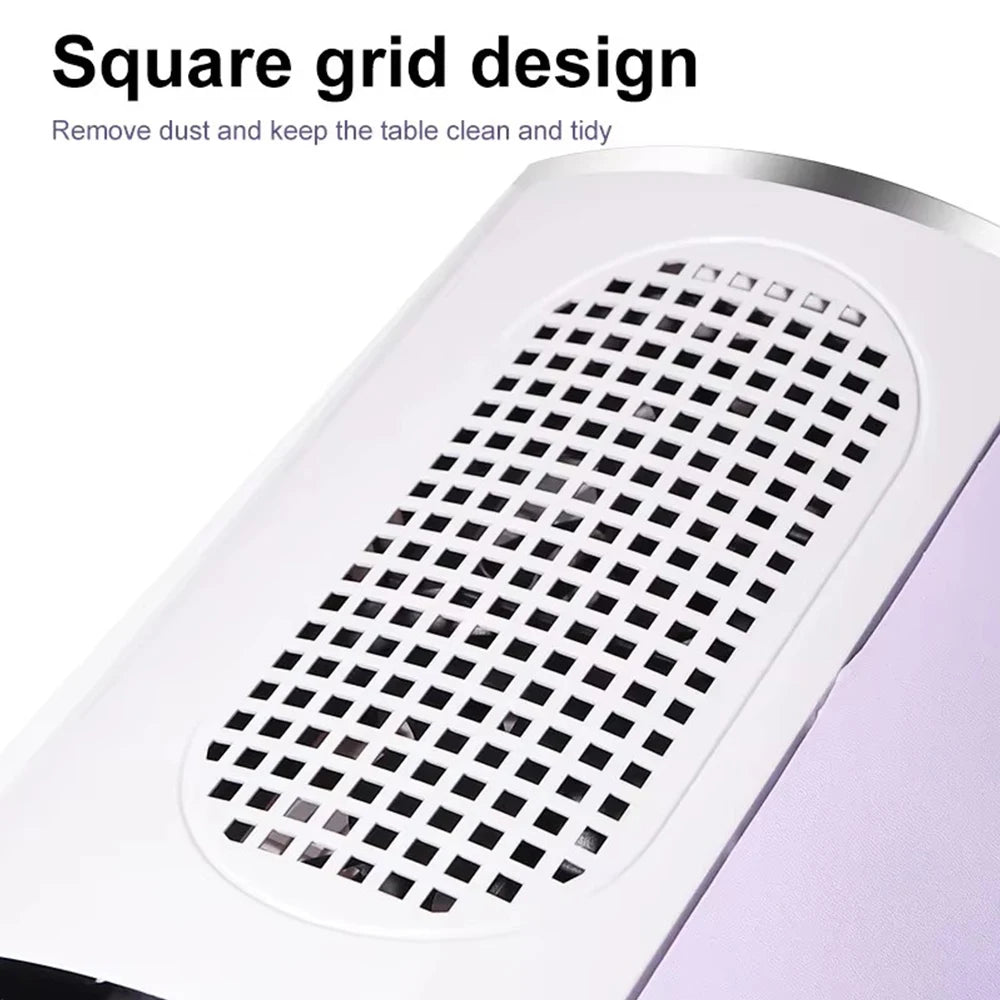 Powerful Air Pro Nail Dust Collector for Nail Technician- TwinFan, Ergonomic Design